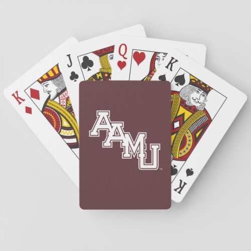 AAMU Wordmark Poker Cards
