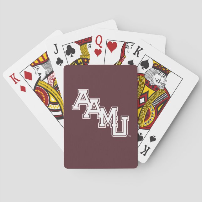 AAMU Wordmark Poker Cards (Back)