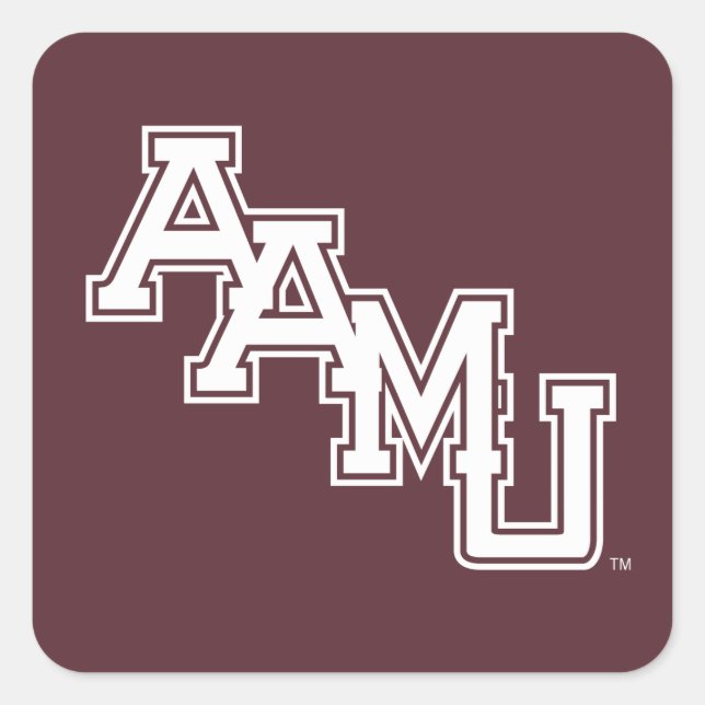 AAMU Wordmark Square Sticker (Front)