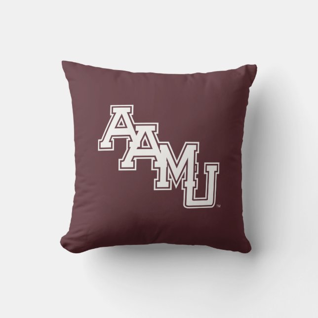 AAMU Wordmark Throw Pillow (Front)