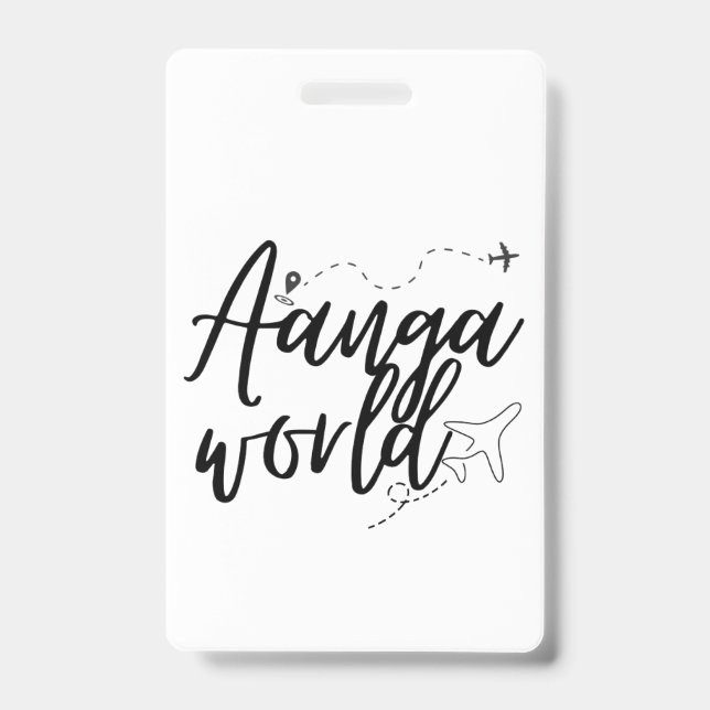 AANGAWORLD  BADGE (Front)