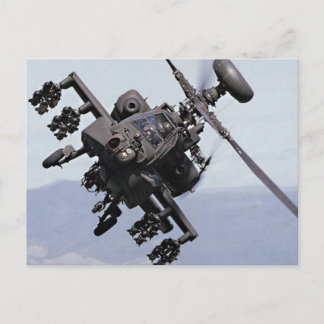 Aapache Attack Helicopter Postcard