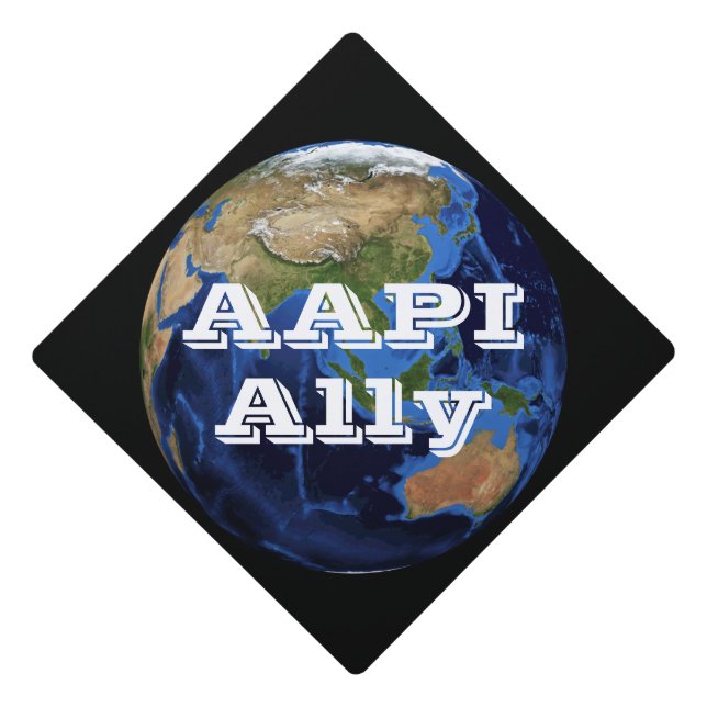 AAPI Ally Graduation Cap Topper (Front)
