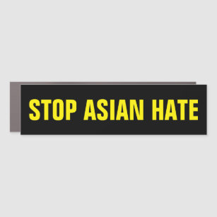AAPI Stop Asian Hate Car Magnet