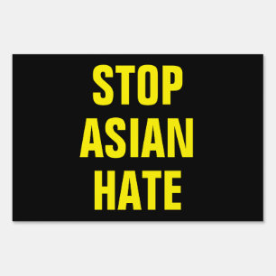 AAPI Stop Asian Hate Yard Sign