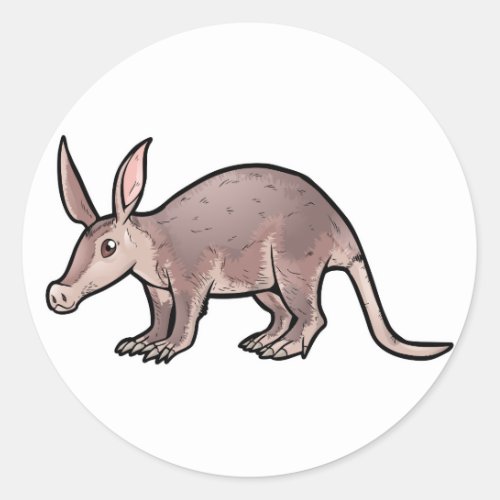 Aardvark Classic Round Sticker