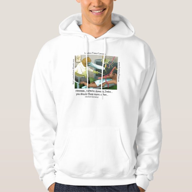 Aardvark Dentistry Funny Hoodie by Rick London (Front)