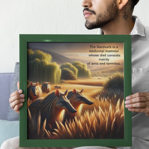 Aardvark Harmony in Nature Poster