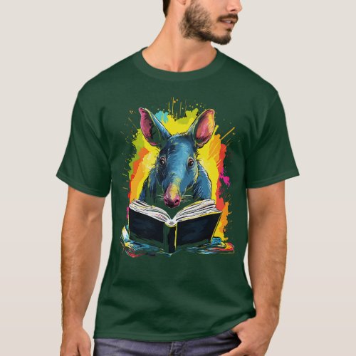 Aardvark Reads Book T_Shirt
