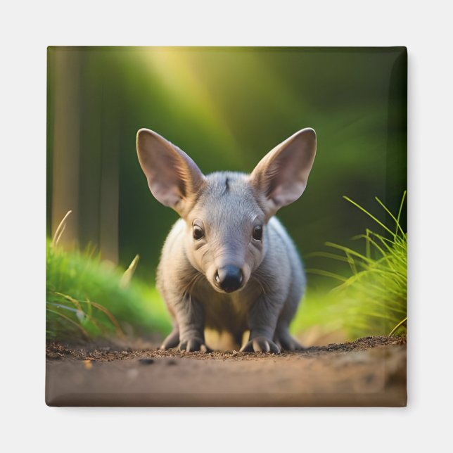 Aardvark's Burrowing Wildlife: African Ant Bear Magnet (Front)