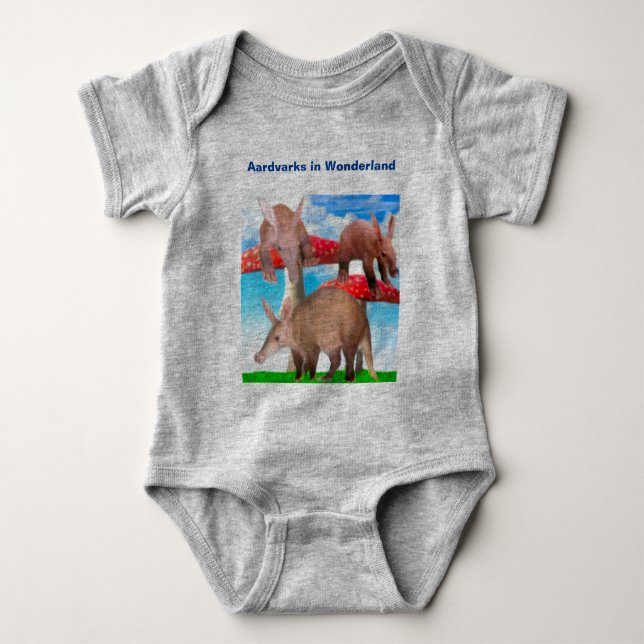 Aardvarks in Wonderland Baby Bodysuit (Front)