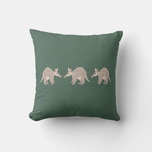 Aardvarks Throw Pillow