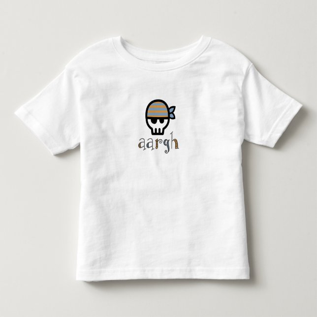 Aargh Boy Pirate Skull Toddler T-shirt (Front)