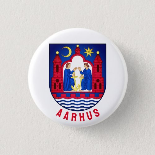 Aarhus coat of arms _ DENMARK Button