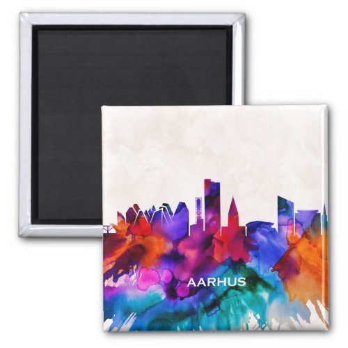 Aarhus Skyline Magnet