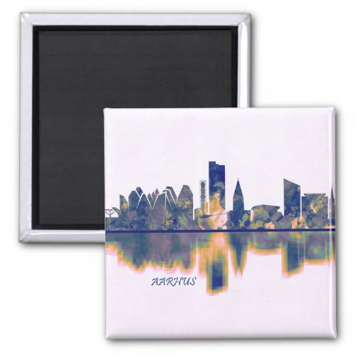 Aarhus Skyline Magnet