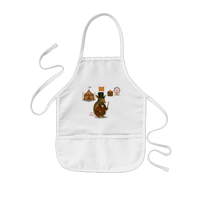 Aaron, aardvark ringmaster kids' apron (Front)