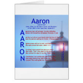 Aaron Acrostic (Front)