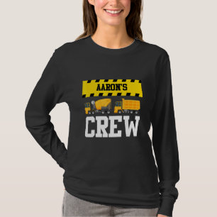 Aaron Construction Crew Custom Dumptruck Dump Truc T-Shirt