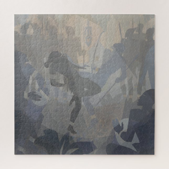 Aaron Douglas – The Negro in an African Setting Jigsaw Puzzle (Vertical)