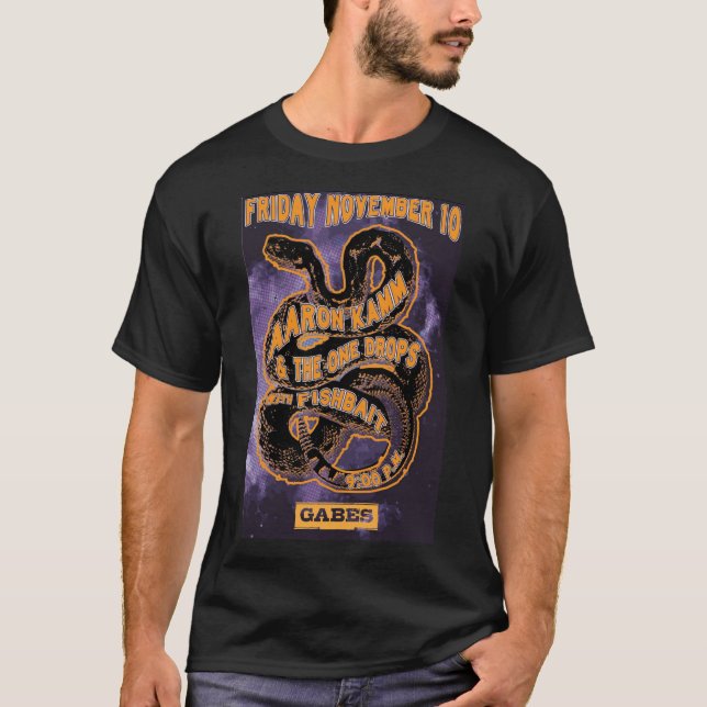 Aaron Kamm & the One Drops - Gabe's Iowa City T-Shirt (Front)