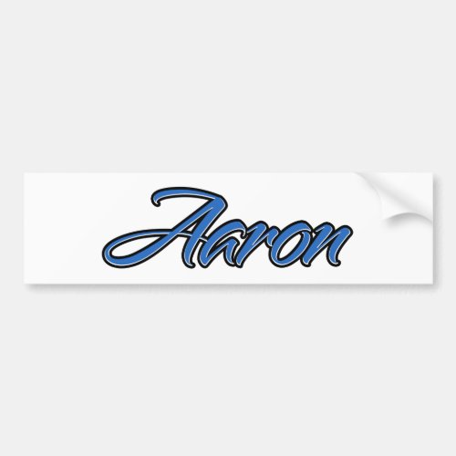 Aaron Name blue Aufkleber Sticker Autoaufkleber