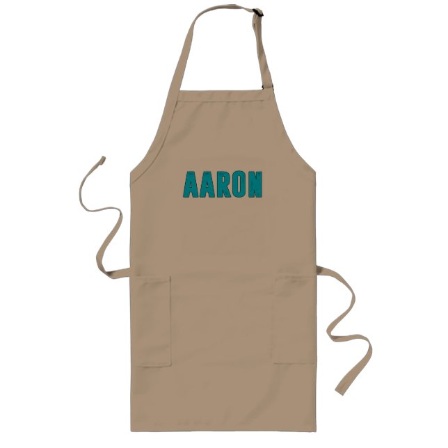 Aaron name long apron (Front)