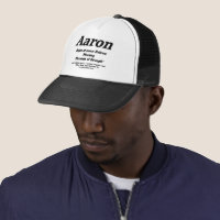 Aaron. Name meaning cap