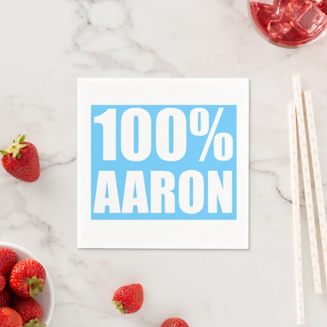 Aaron name napkins (Insitu)