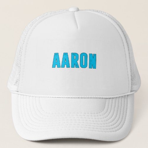 Aaron name trucker hat