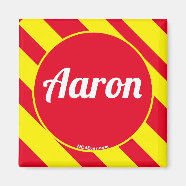 Aaron Red/Yellow Magnet (Front)