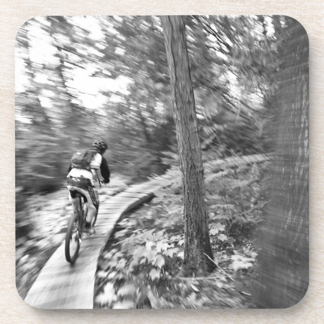 Aaron Rodgers mountain biking on the Stairway to Beverage Coaster (Front)
