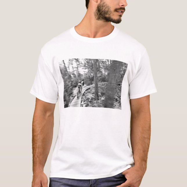 Aaron Rodgers mountain biking on the Stairway to T-Shirt (Front)