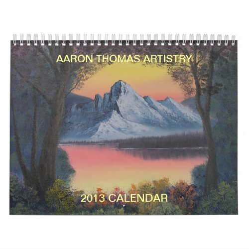 Aaron Thomas Artistry 2013 Calendar