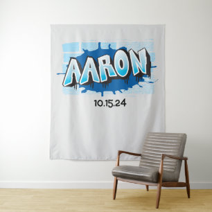 Aaron Your Graffiti Name Backdrop Photo-Op