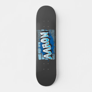 Aaron Your NAME Graffiti Wall Skateboard