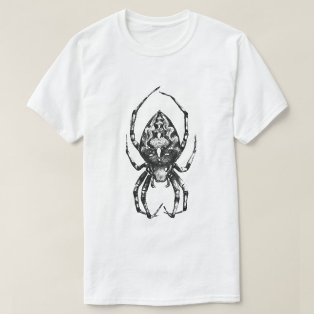 Aart Barn Spider White T-Shirt (Design Front)