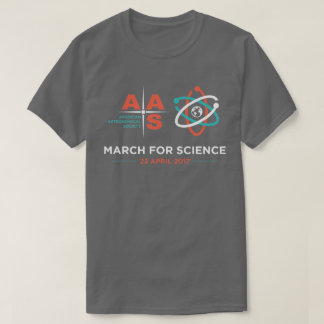 AAS + March for Science; Dark Gray T-Shirt