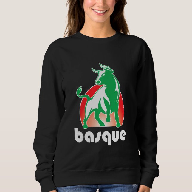 Aatxe  The Basque Bull  Basque  Basque Pride Sweatshirt (Front)