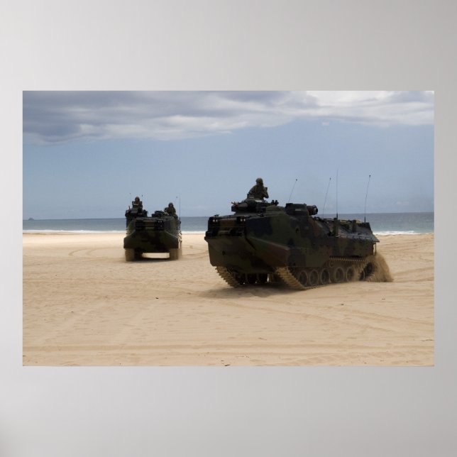 AAV7A1 Amphibious Assault Vehicles Poster (Front)