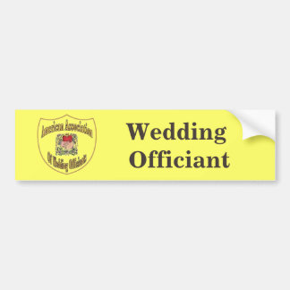 AAWO Wedding Officiant Bumper Sticker