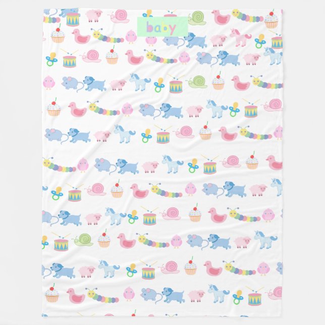 AB / Adult Baby Blanket / Snugly Blanket (Front)
