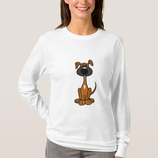 AB- Cute Puppy Dog Cartoon Shirt (Front)