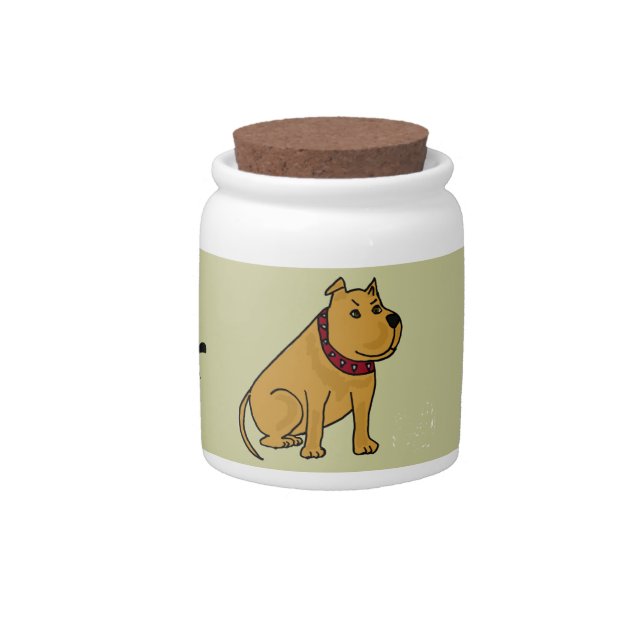 AB- Cute Puppy Dog Pets Treats Jar (Front)