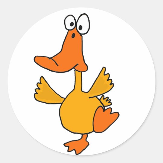AB Dancing Duck Cartoon Stickers