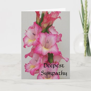 Ab-deepest Sympathy Floral Card by patcallum at Zazzle