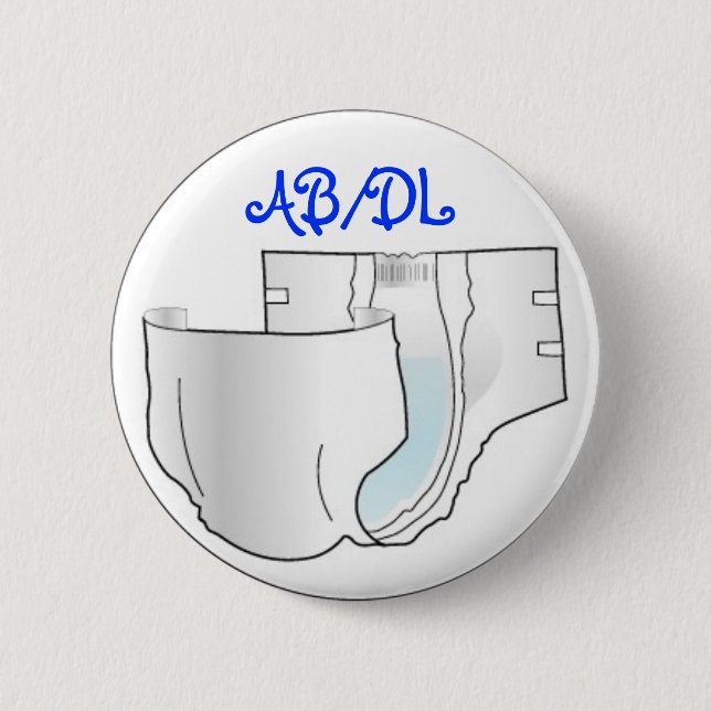 AB/DL PINBACK BUTTON (Front)
