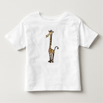 Ab- Funky Cute Giraffe Cartoon Shirt by inspirationrocks at Zazzle