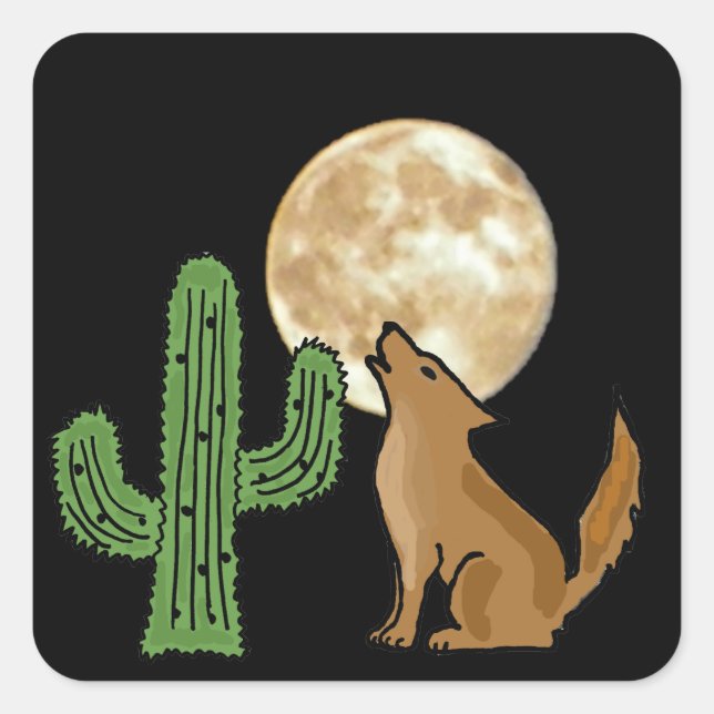 AB- Howling Coyote Stickers (Front)