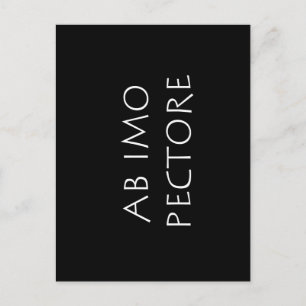 Ab imo pectore postcard